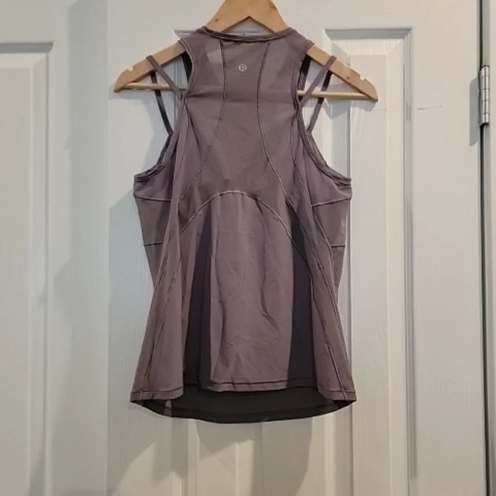 Lululemon Fresh in Mesh tank top - Dusky Lavender - Picture 7 of 11